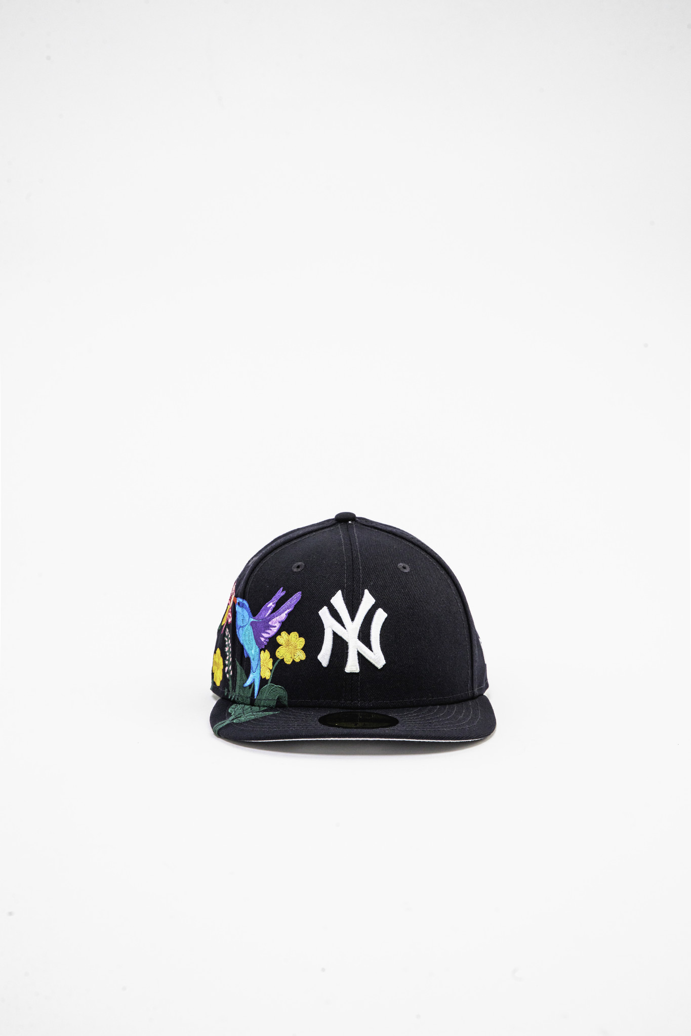 New York Yankees New Era Floral Undervisor 59FIFTY Fitted Hat - White