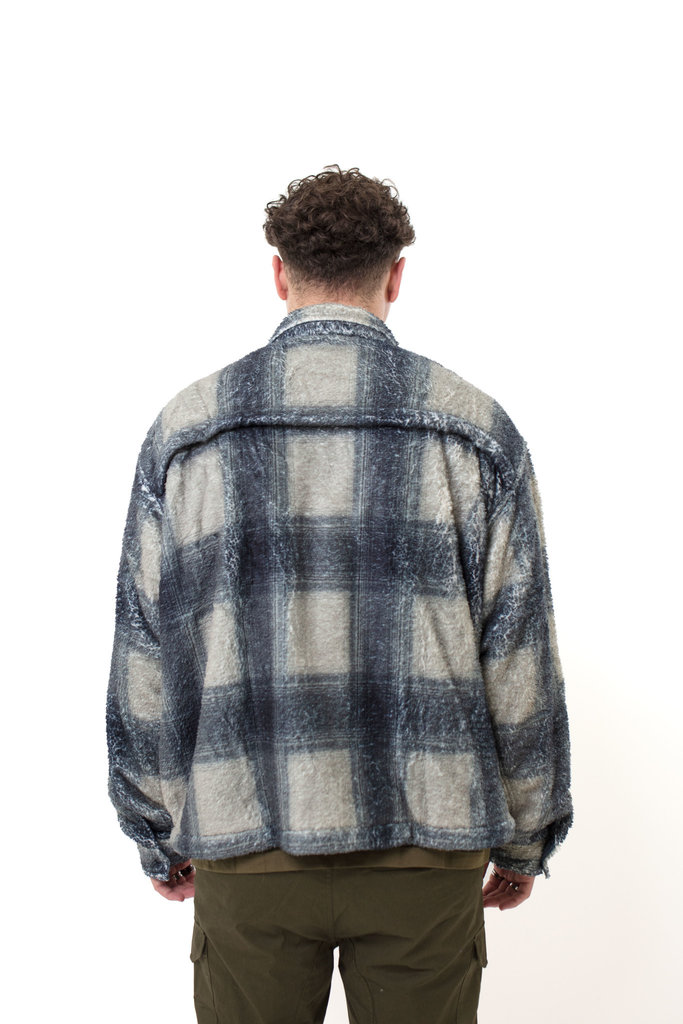 Stampd Stampd Plaid Cropped Sherpa Buttondown