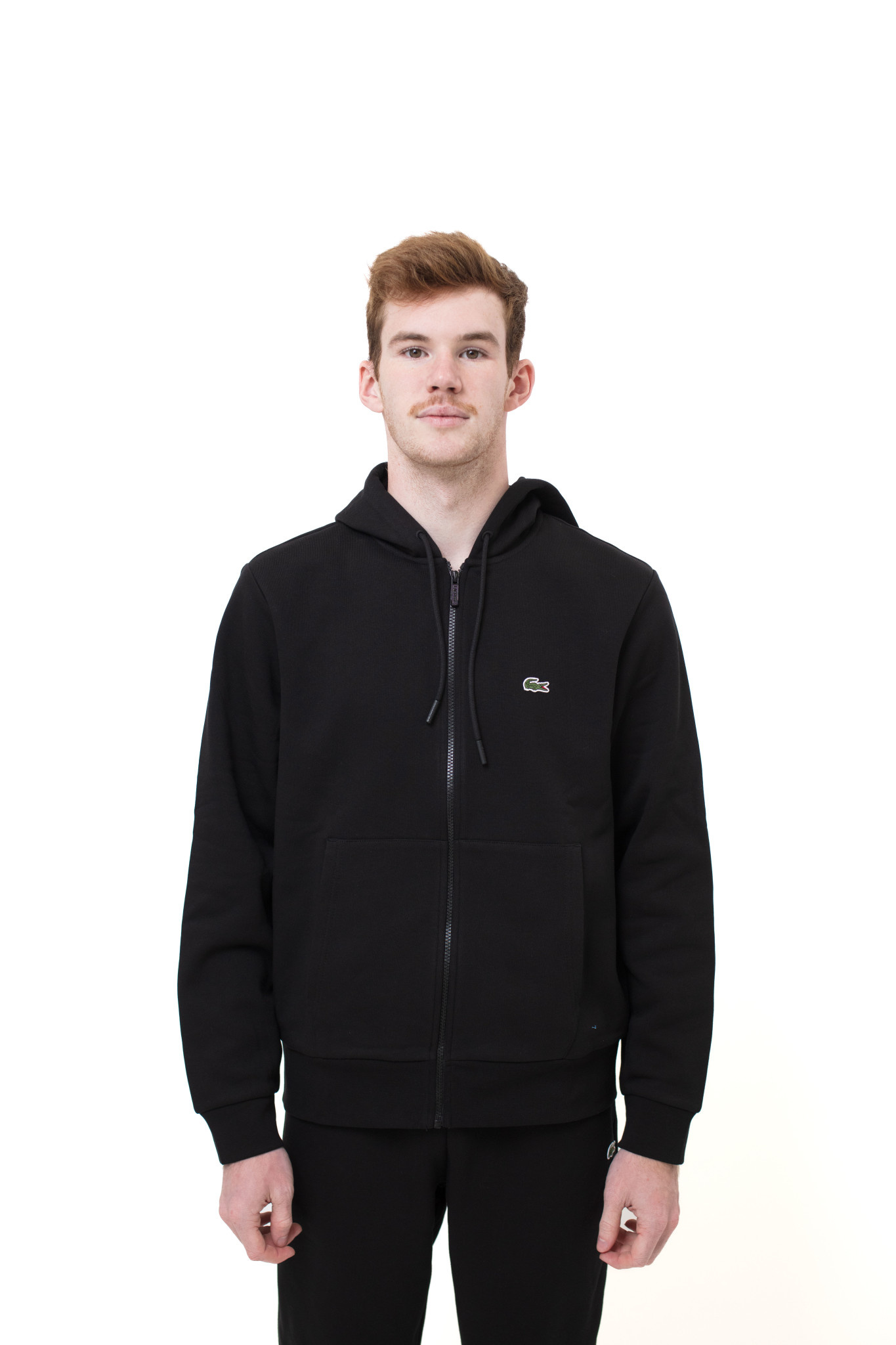 Lacoste Solid Full-Zip 'Black|SH9626-031|Top Fashion - Top