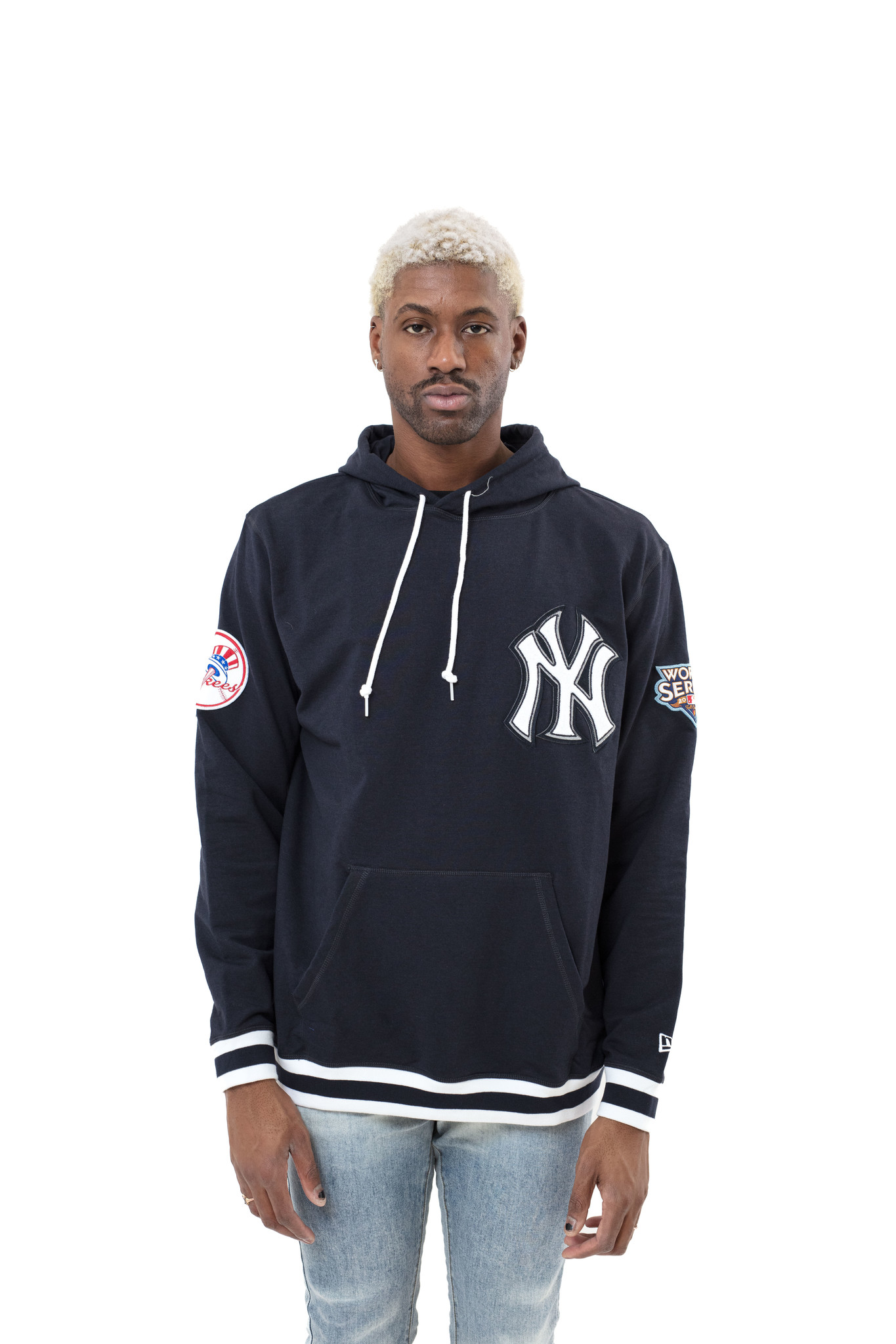 New era MLB Logo New York Yankees Full Zip Sweatshirt Blue