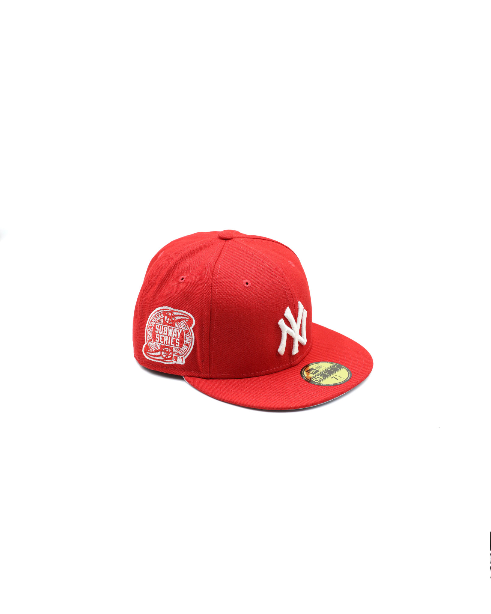 New Era 59Fifty New York Yankees Fitted Hat Scarlet Red White