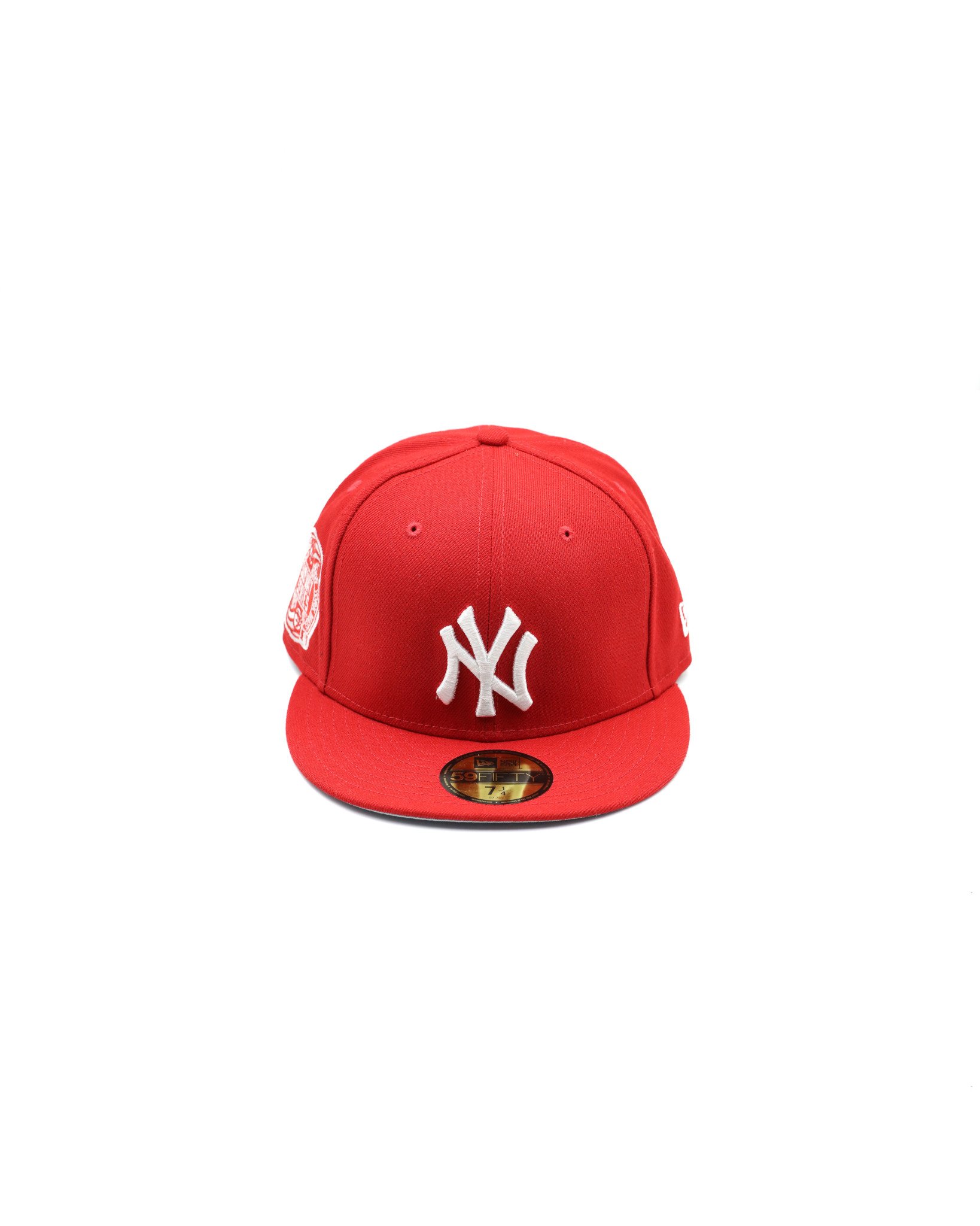 New York Yankees New Era White Logo 59FIFTY Fitted Hat - Red