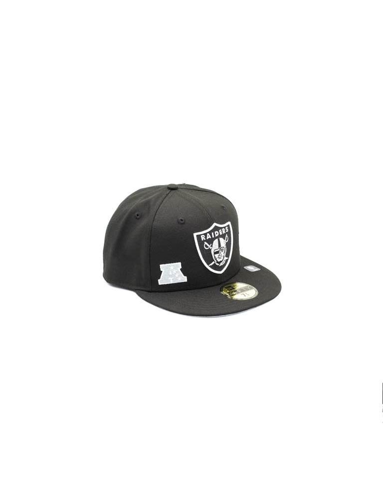 New Era 59FIFTY Men's NFL Oakland Raiders Black/Grey Fitted Cap 7 3/4