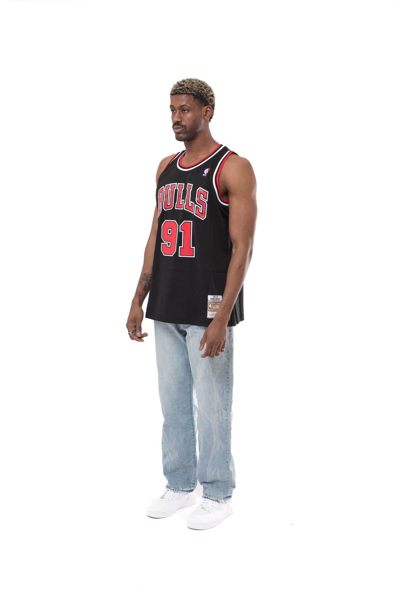 Shop Mitchell & Ness Chicago Bulls Dennis Rodman Swingman Jersey