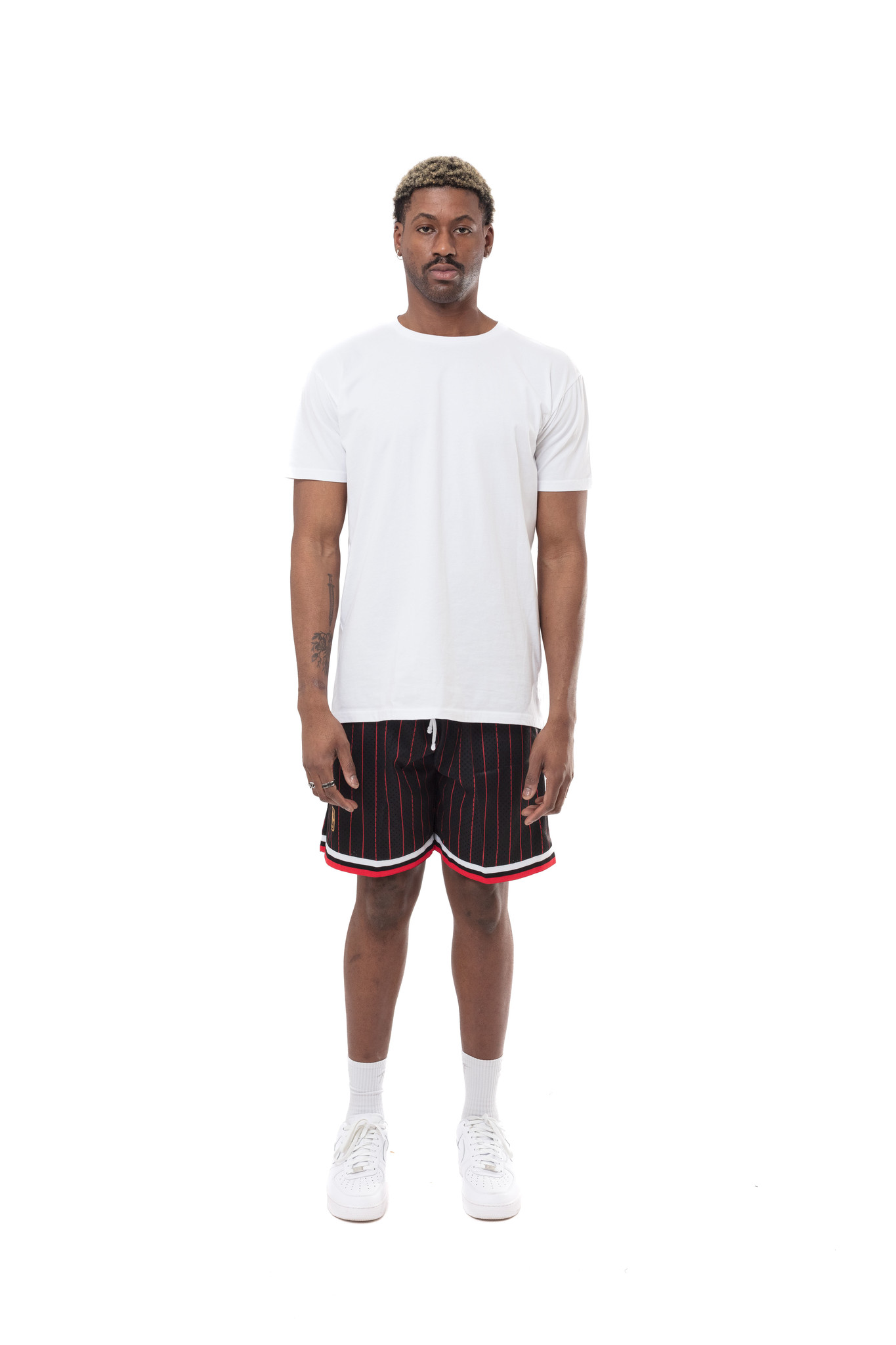 Mitchell & Ness Chicago Bulls Swingman Shorts Black PIN STRIPE