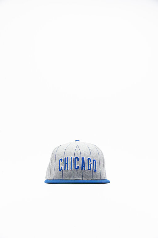 New Era New Era Chicago Cubs Heather Pinstripe Fitted 'Heather Grey'