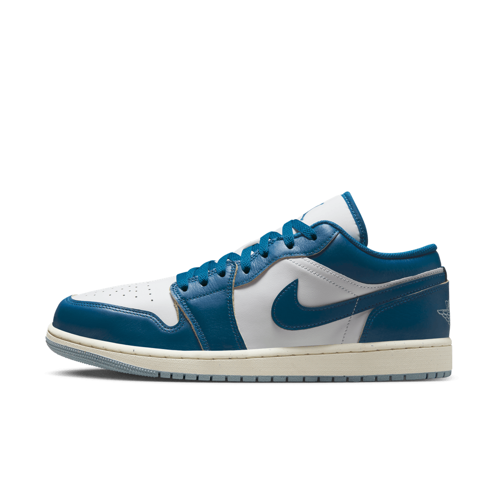 Air Jordan 1 Low SE White Industrial Blue Blue Gry Sail FN5214 141 TF Top Fashion
