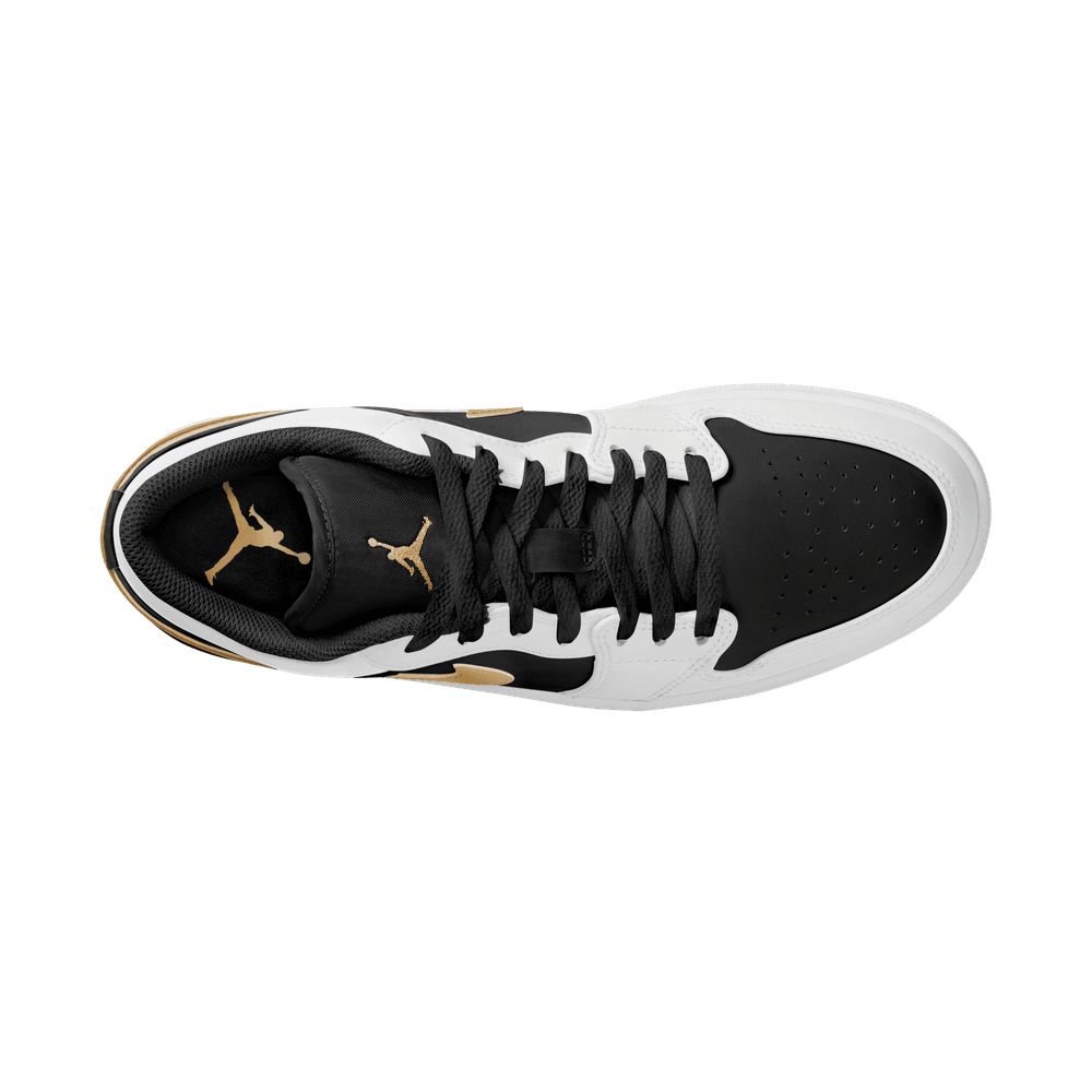 Gold black and white air jordan 1 best sale