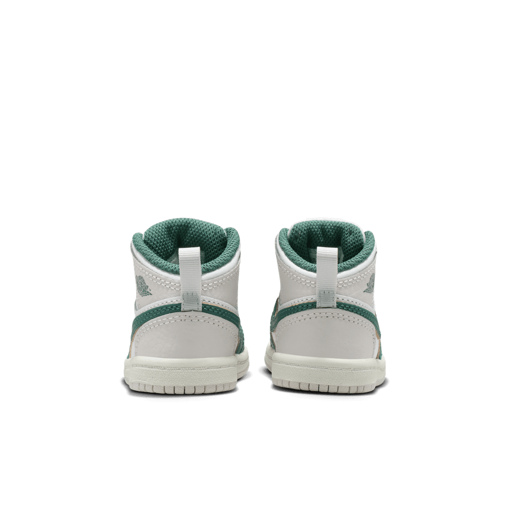 TD Air Jordan 1 Mid SE 'WHT/Oxidized GRN-Sail-NEU Grey TD Air Jordan 1 Mid SE 'WHT/Oxidized GRN-Sail-NEU Grey