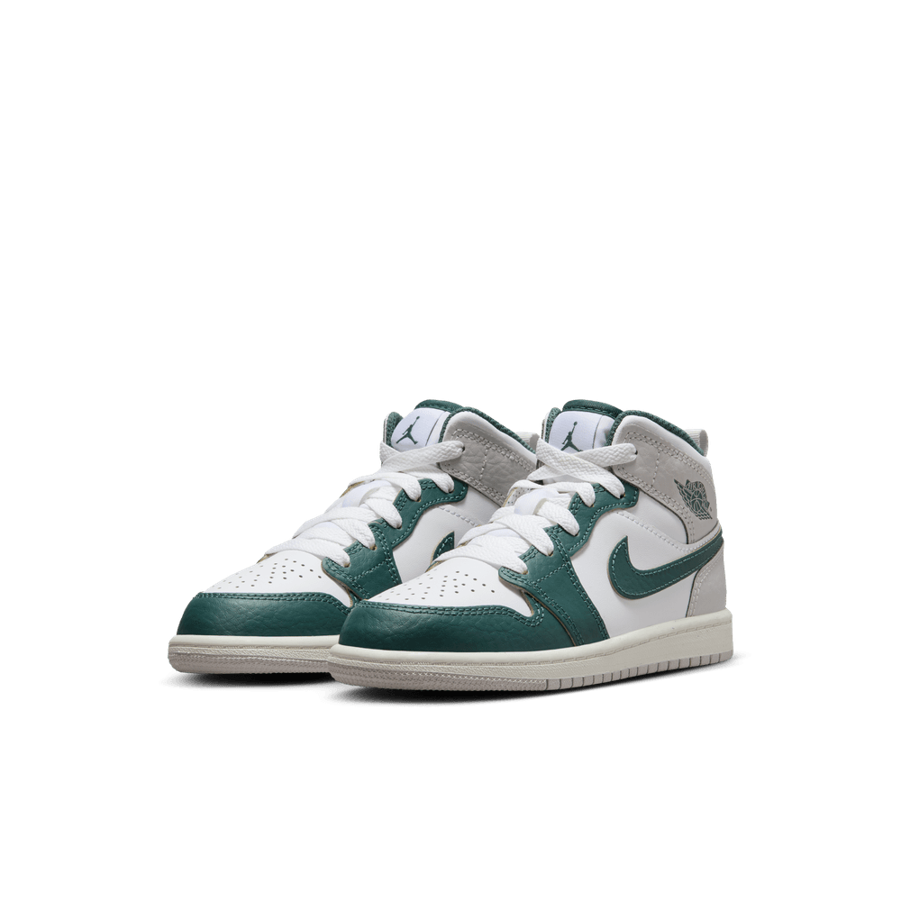 PS Air Jordan 1 Mid SE 'WHT/Oxidized GRN-Sail-NRU GRY|FQ8087 PS Air Jordan 1 Mid SE 'WHT/Oxidized GRN-Sail-NRU GRY|FQ8087