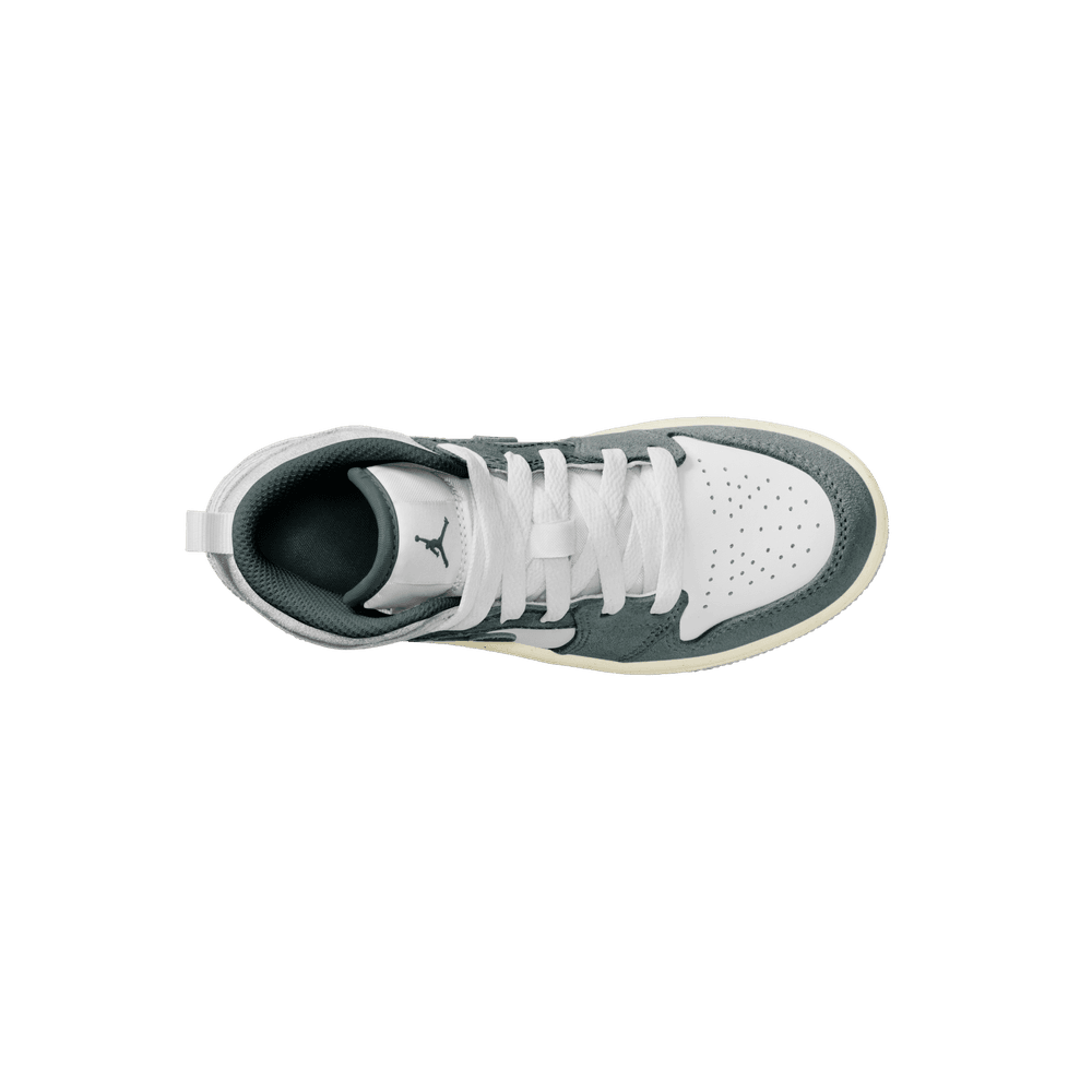 PS Air Jordan 1 Mid SE 'WHT/Oxidized GRN-Sail-NRU GRY|FQ8087 PS Air Jordan 1 Mid SE 'WHT/Oxidized GRN-Sail-NRU GRY|FQ8087