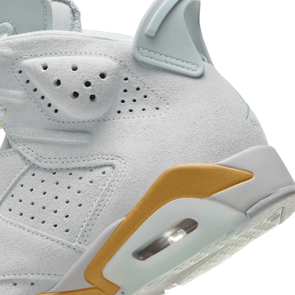 Wmns Air Jordan 6 Retro Pure PLT Glacier Blue MET Gold DQ4914 074 TF Top Fashion
