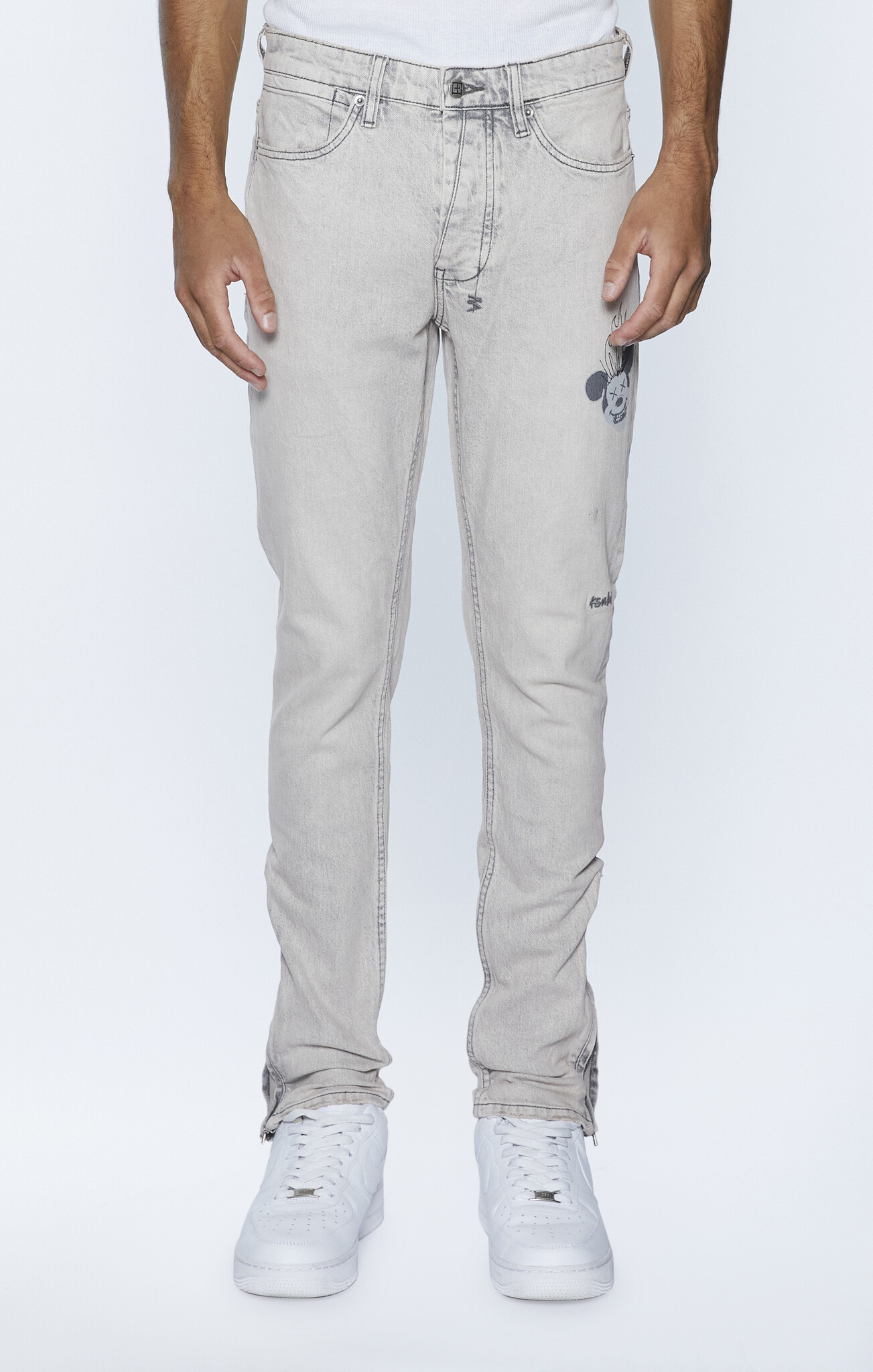 Ksubi Van Winkle Pluto Chamber Denim Pant 'Grey|MFA24DJ048