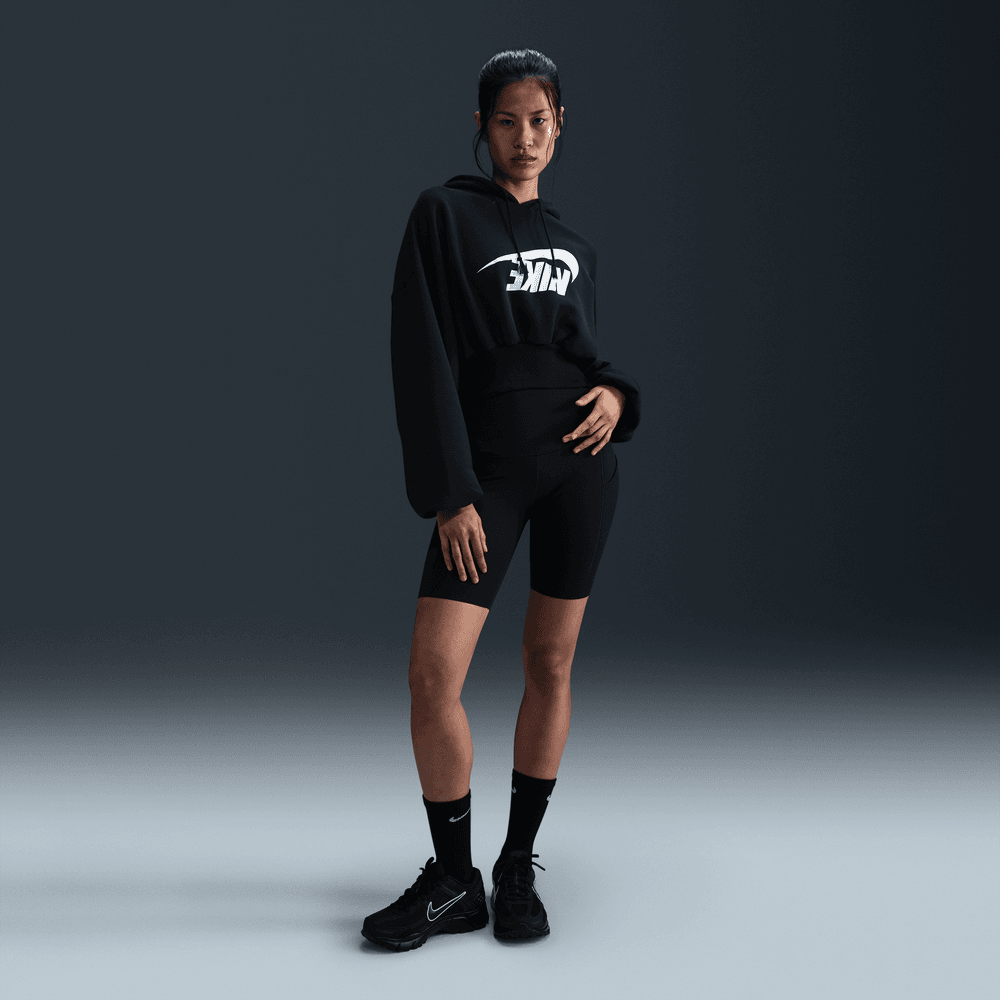 Wmns Nike SPW OS CRP French Terry PO Hoodie Black Sail FV7777 010 TF Top Fashion