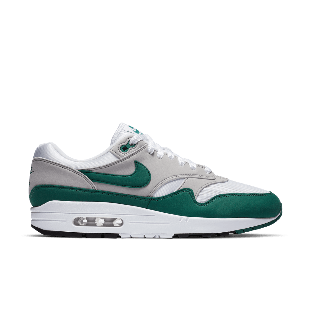 Nike Air Max 1 'White/Evergreen Aura-Neutral Grey-Black Nike Air Max 1 'White/Evergreen Aura-Neutral Grey-Black