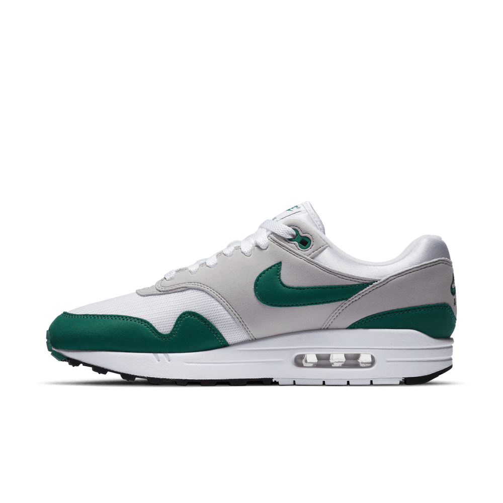 Nike Air Max 1 White Evergreen Aura Neutral Grey Black DC1454 100 TF Top Fashion