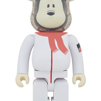 Medicom Bearbrick Peanuts Astronaut Snoopy 400 Medicom Bearbrick Peanuts Astronaut Snoopy 400