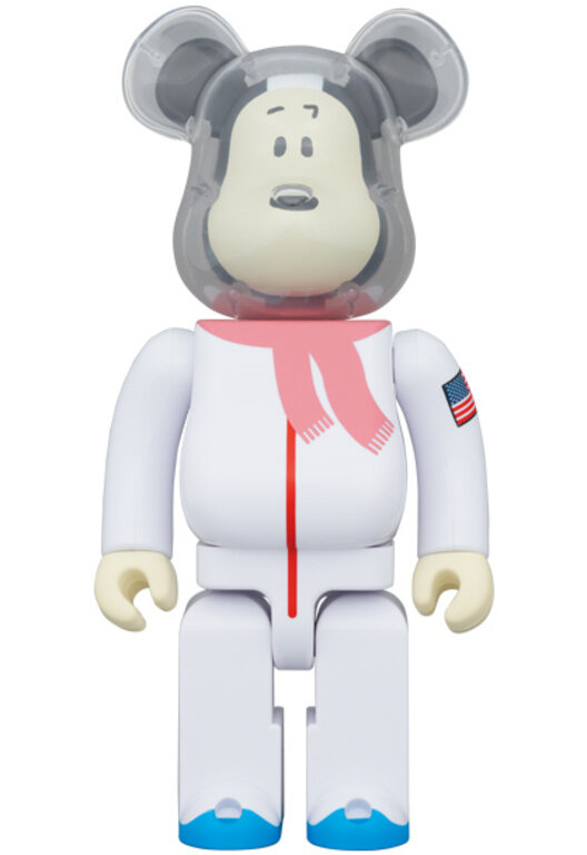 Medicom Bearbrick Peanuts Astronaut Snoopy 400 Medicom Bearbrick Peanuts Astronaut Snoopy 400