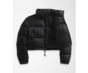 Wmns TNF Nuptse Short Jacket 'TNF Black/TNF Black