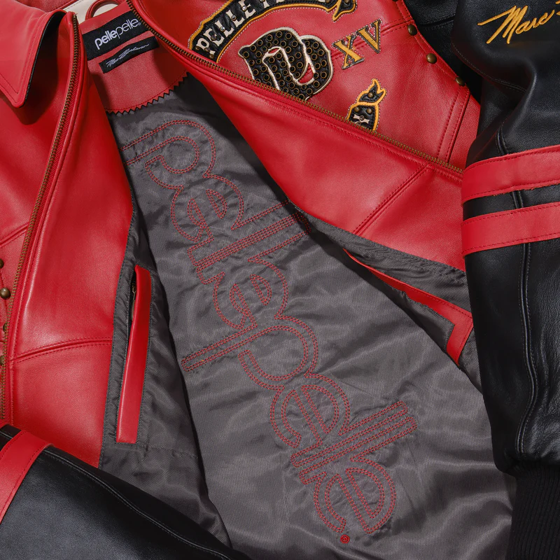 Pelle Pelle Panther Jacket 'Black/Red|324-37505-CBM|Top Pelle Pelle Panther Jacket 'Black/Red|324-37505-CBM|Top