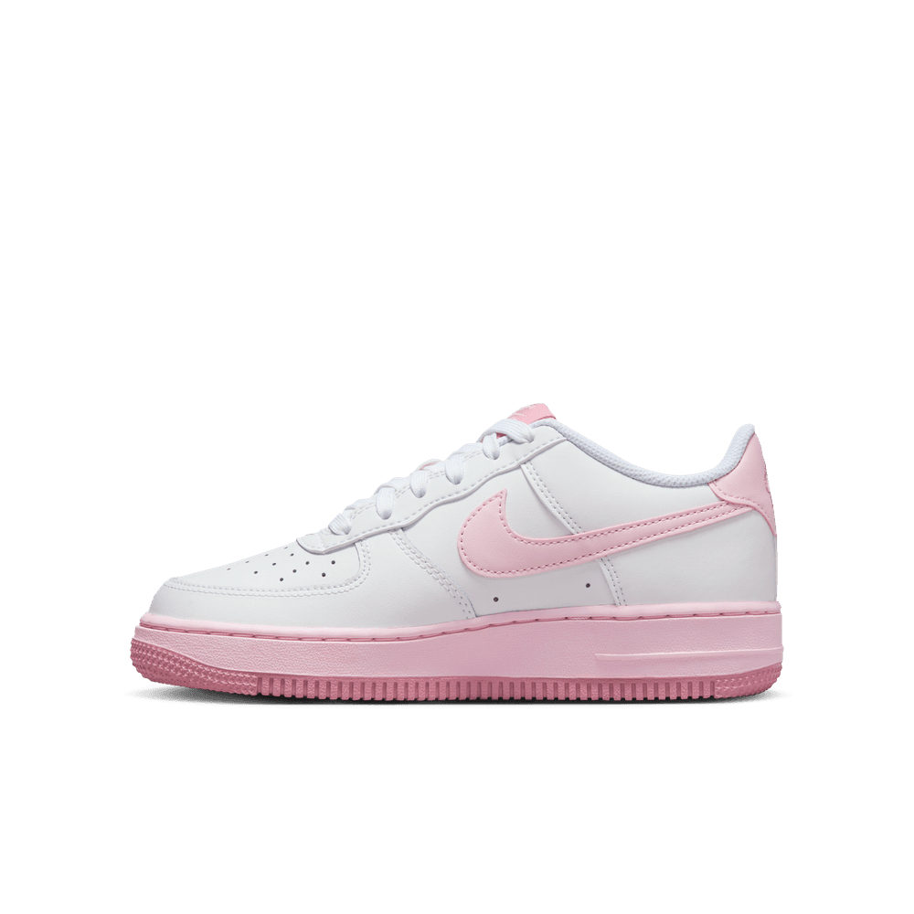 GS Nike Air Force 1 White Pink Foam Elemental Pink FV5948 100 TF Top Fashion