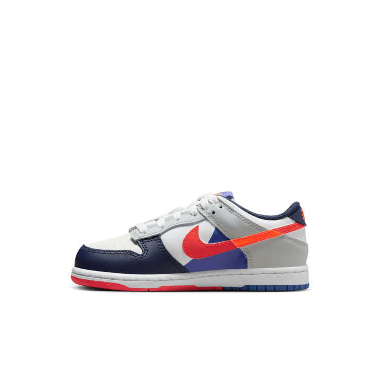 PS Nike Dunk Low 'White/WHT-Light Silver-Midnight Navy