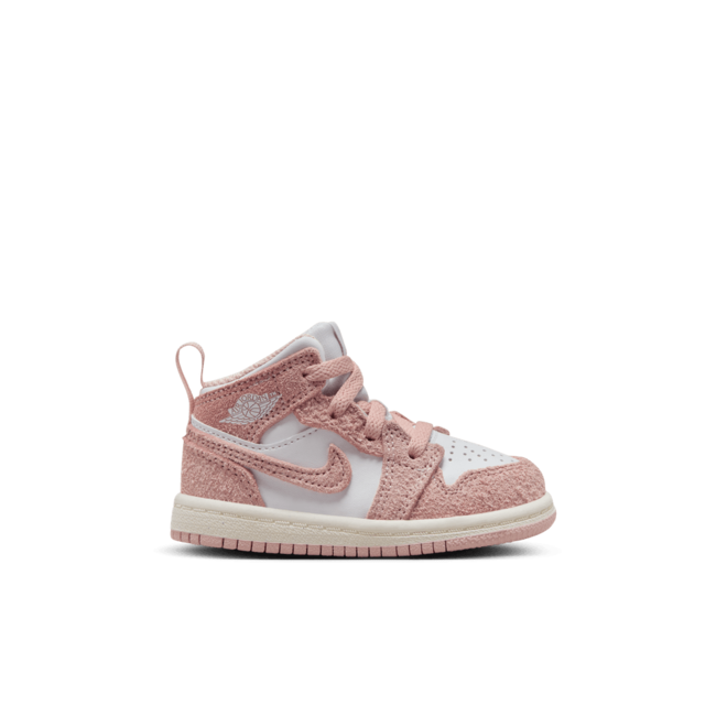 TD Air Jordan 1 Mid SE 'Black/Siren Red-White-Hyper Jade