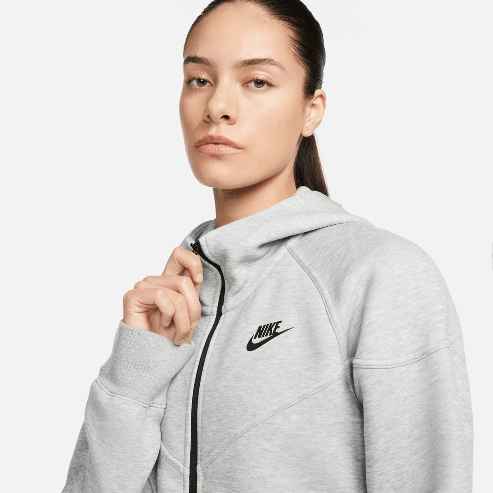 Wmns Nike SPW Tech FLC WDR FZ HOD 'Dk Grey Heather/Black Wmns Nike SPW Tech FLC WDR FZ HOD 'Dk Grey Heather/Black