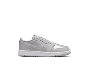 GS Air Jordan 1 Low OG Neutral Grey Metallic Silver Wht CZ0858 002 TF Top Fashion