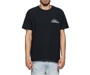 Purple Brand Textured Inside Out Tee 'Black|P101-JBBP125|Top