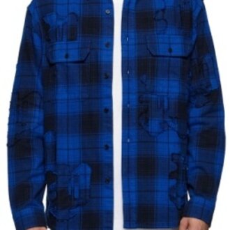 Purple Brand Purple Brand Plaid Flannel Shirt