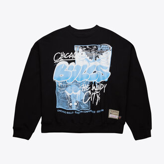 Mitchell & Ness M&N Chicago Bulls NBA Throwdown Crewneck