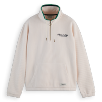 Scotch & Soda S&S Waffle Half-Zip Sweatshirt