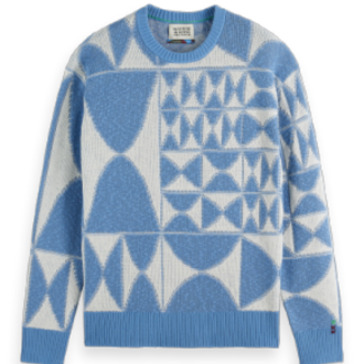 Scotch & Soda S&S Textured Jacquard Crewneck