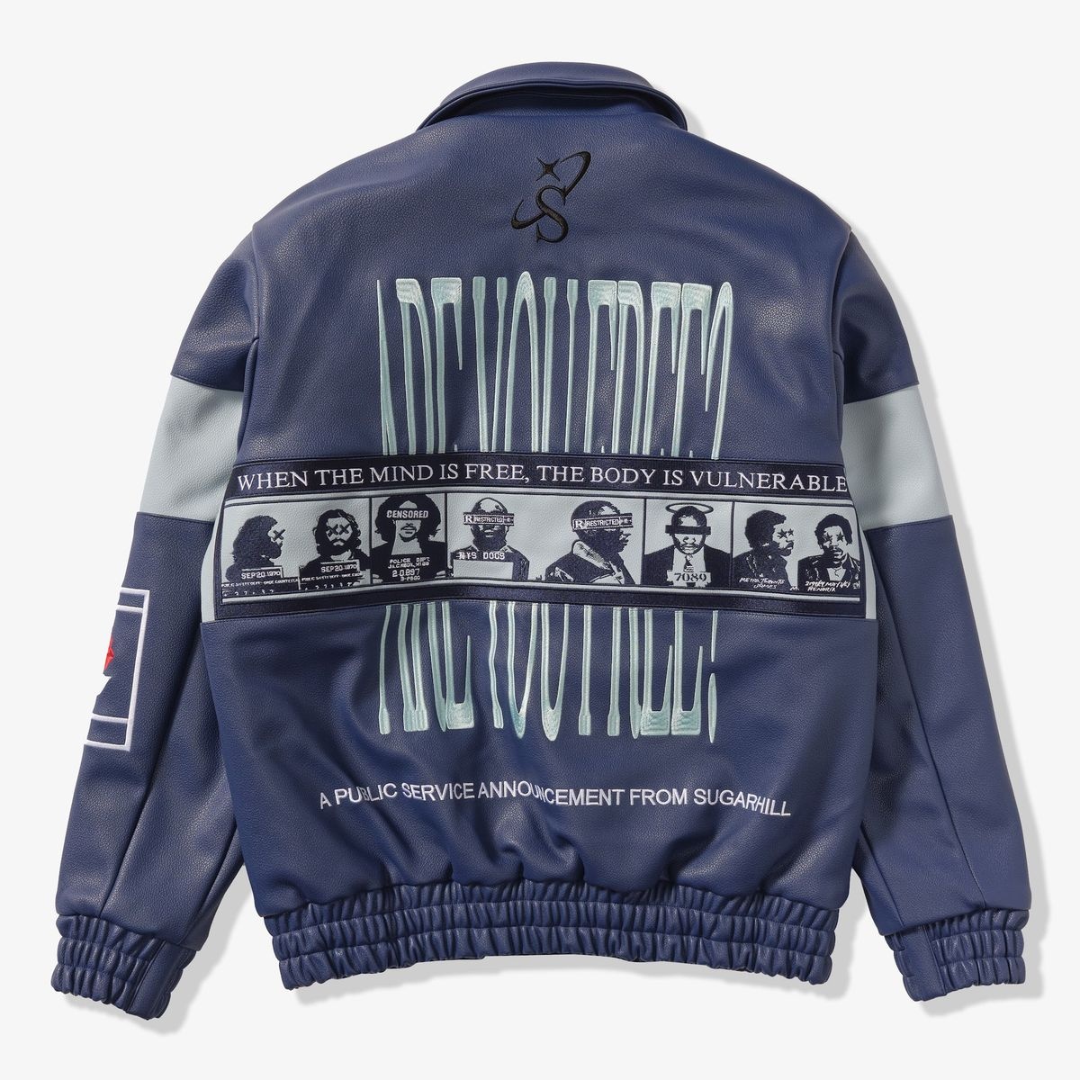 Sugarhill Liberation Leather Jacket 'Navy Blue|SH24-HOL-11 Sugarhill Liberation Leather Jacket 'Navy Blue|SH24-HOL-11
