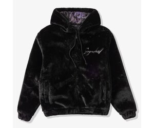 ジャケット・アウター sugarhill zip up damaged SUGARHILL（シュガーヒル）のZip-up Damaged Jacket-BLACK