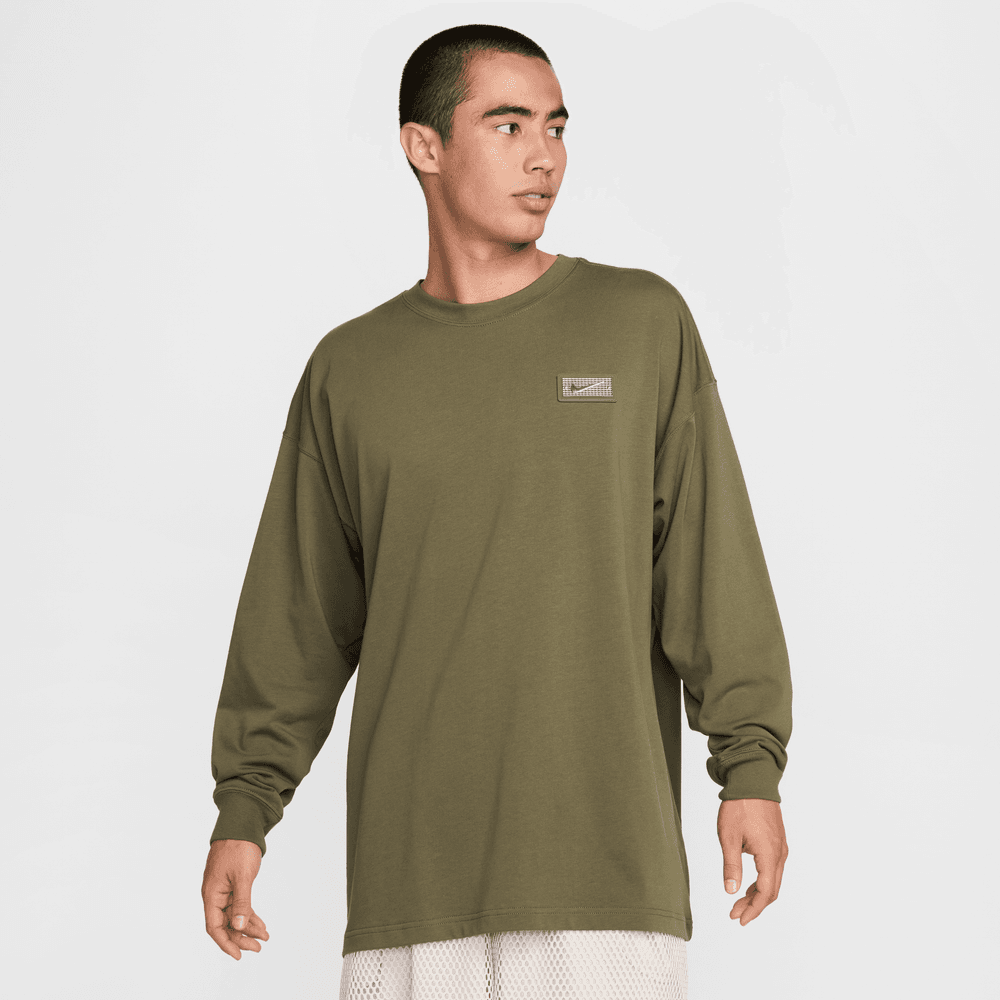 Nike Devin Booker Basketball LS Tee 'Medium Olive|HJ3344-222