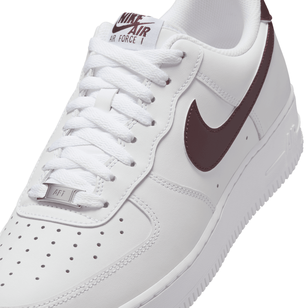 Nike Air Force 1 '07 'White/Burgundy Crush-WHT|FJ4146-112