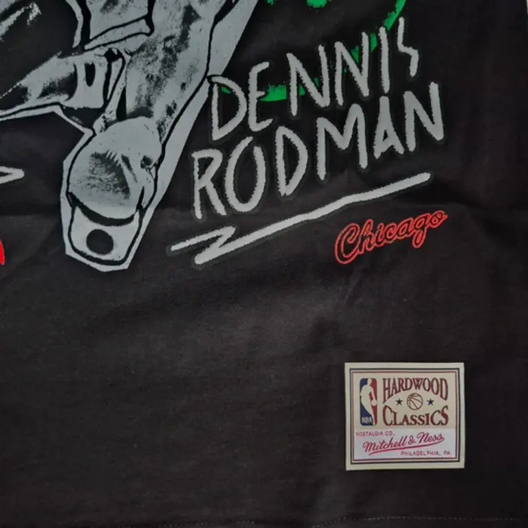 Mitchell & Ness M&N Chicago Bulls Dennis Rodman Chalked Up Tee