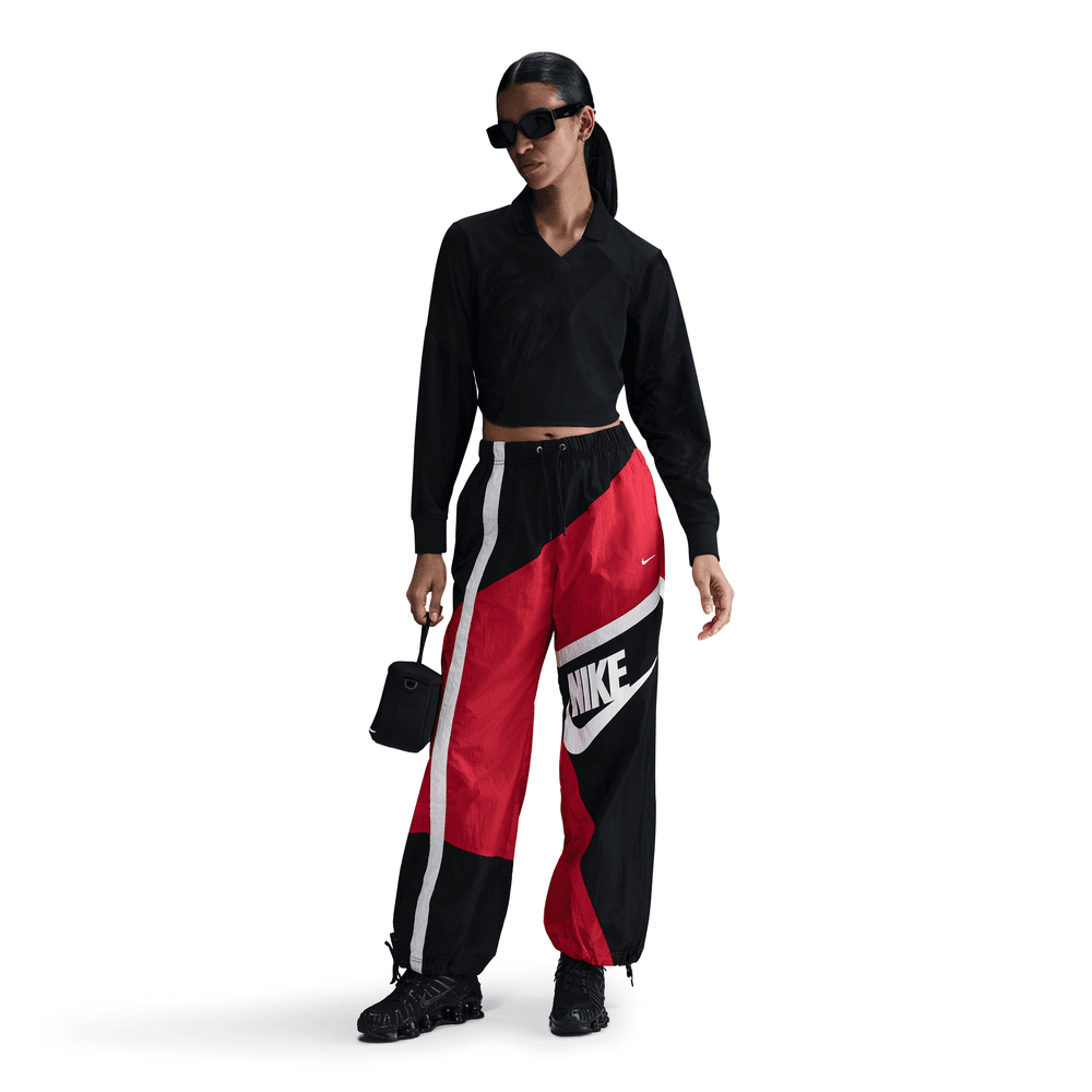 Wmns Nike SPW Loose WOV OPN-Hem Pant 'UNI Red/Black/Sail Wmns Nike SPW Loose WOV OPN-Hem Pant 'UNI Red/Black/Sail
