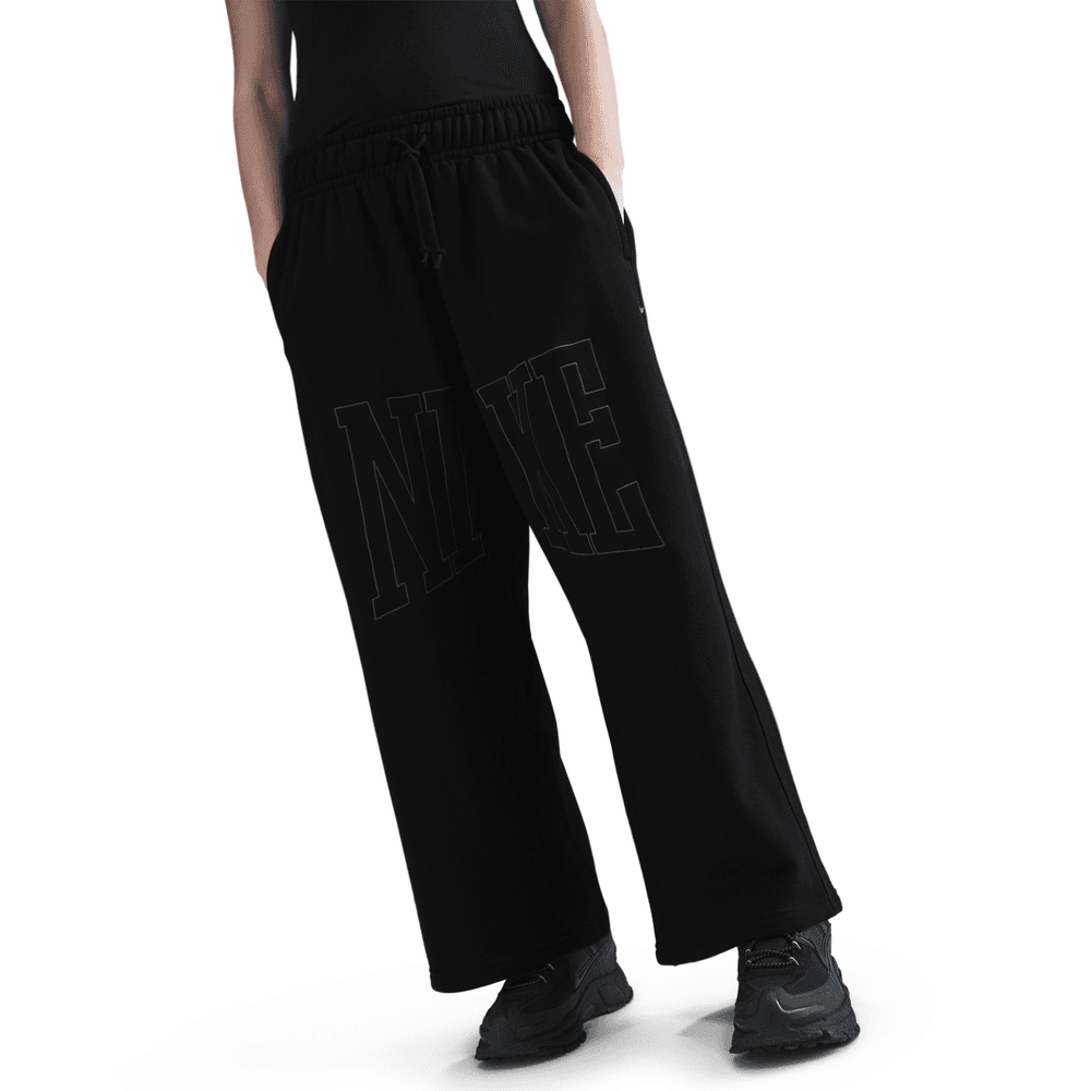 nike french terry pants black