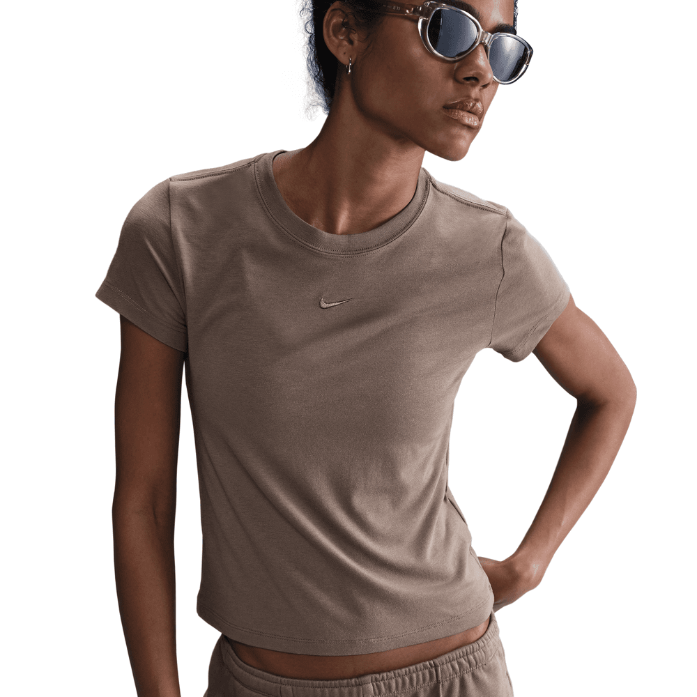 Wmns Nike SPW Chill Knit Tee 'Mink Brown/Mink Brown|FV5508
