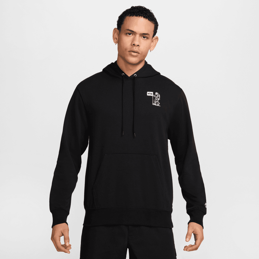 Nike Club French Terry Hoodie 'BLK/Photon Dust|HQ8594-010