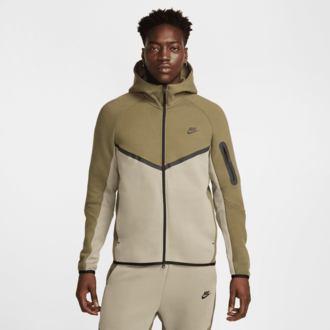 NIKE TECH UPF WVN TOP L/ナイロン/FZ0705-276 Nike Tech Woven Windrunner FZ Jacket 'Neutral OLV/Sundial