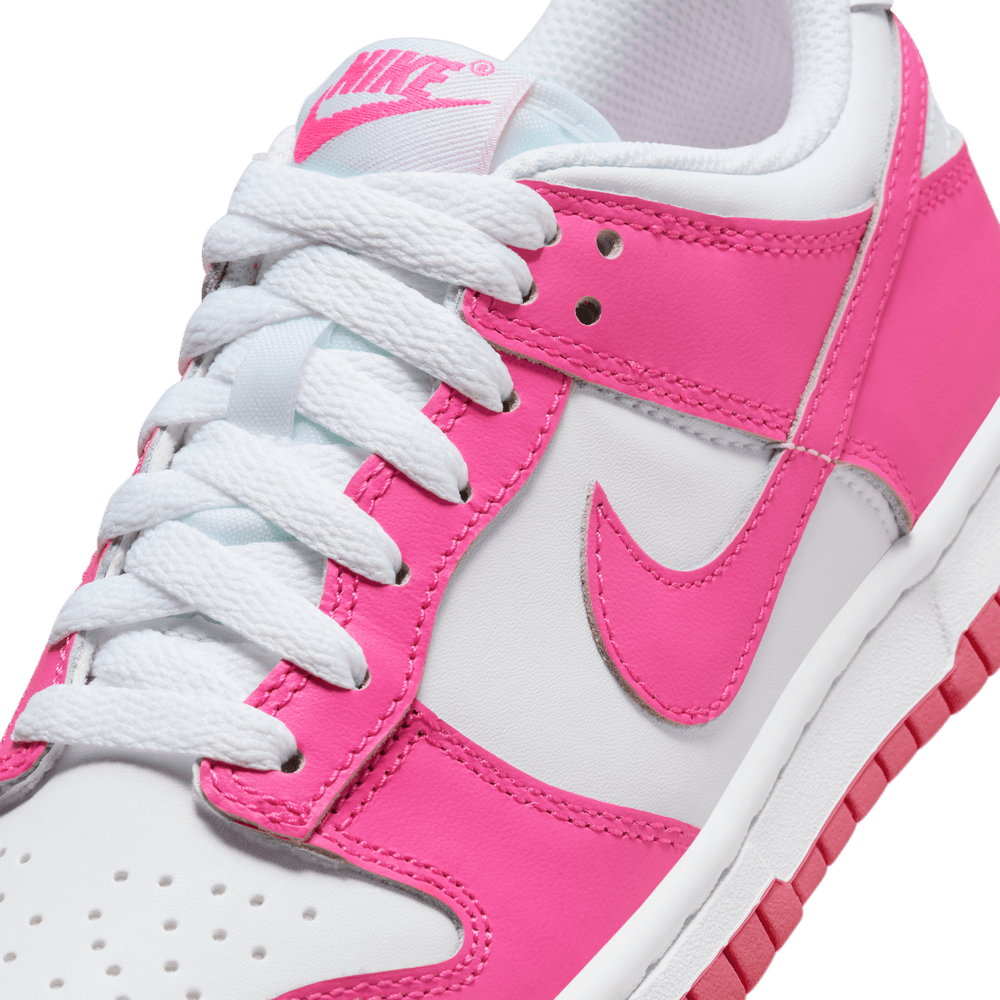 GS Nike Dunk Low 'White/Laser Fuchsia|FB9109-102|Top Fashion GS Nike Dunk Low 'White/Laser Fuchsia|FB9109-102|Top Fashion