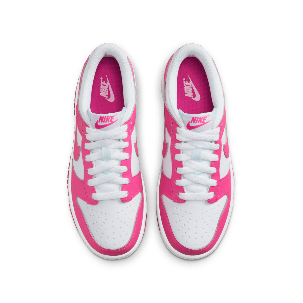 GS Nike Dunk Low 'White/Laser Fuchsia|FB9109-102|Top Fashion GS Nike Dunk Low 'White/Laser Fuchsia|FB9109-102|Top Fashion
