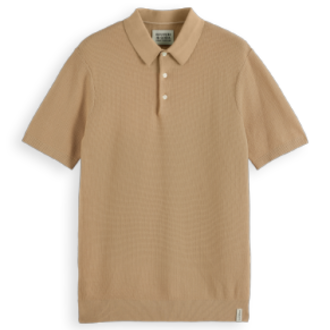 Scotch & Soda S&S Structured Knitted Polo