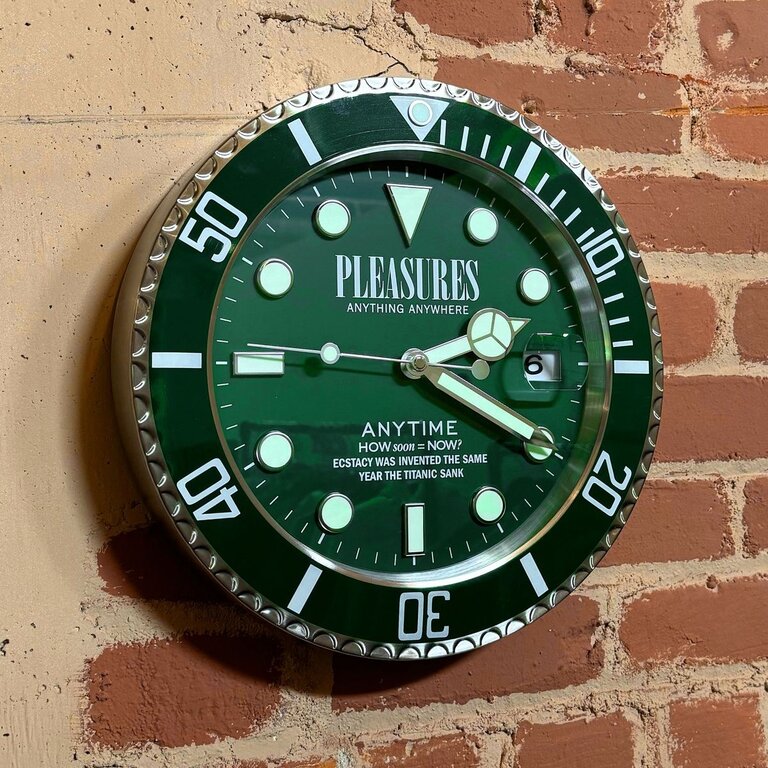 Pleasures Pleasures Anytime Clock