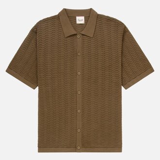 Kuwalla Kuwalla Wave Knit Polo Shirt