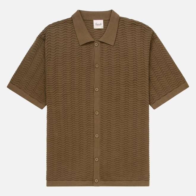 Kuwalla Knit Zip Polo 'Rust Brown|UKUL-0125-KZP712-RBN|Top Kuwalla Knit Zip Polo 'Rust Brown|UKUL-0125-KZP712-RBN|Top